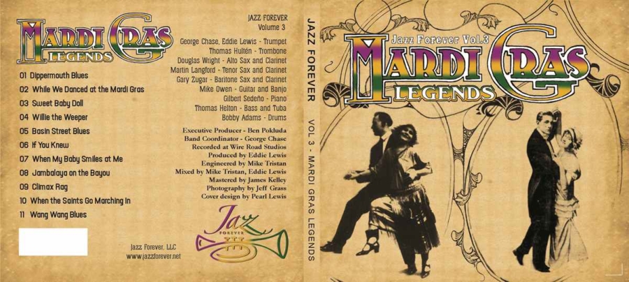 Mardi Gras Legends CD cover by Jazz Forever